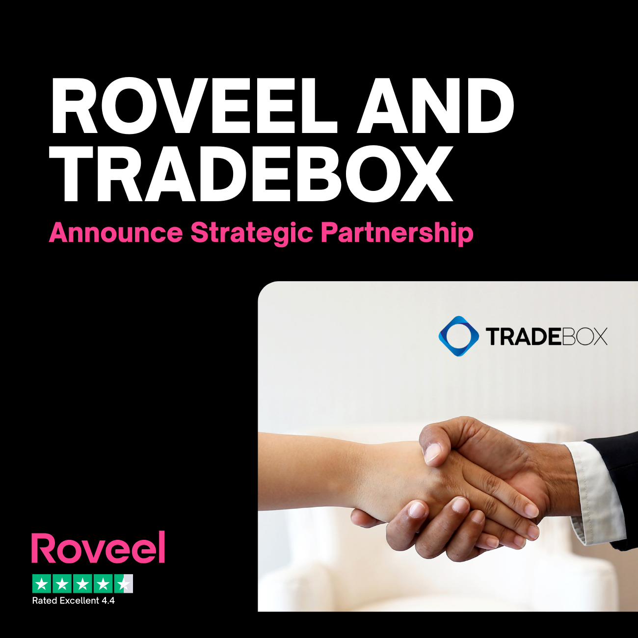 Roveel and Tradebox Announce Strategic Partnership