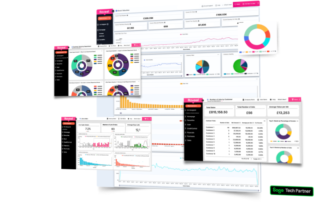 Roveel dashboards for sage