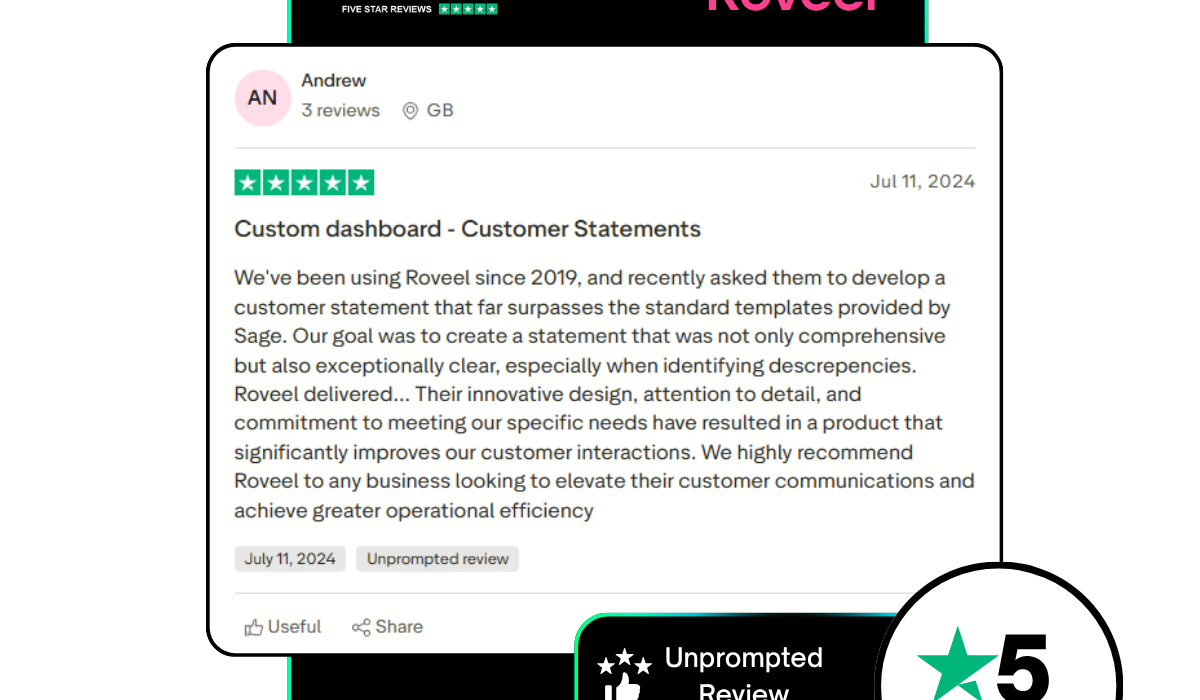Sage 50 custom customer statements